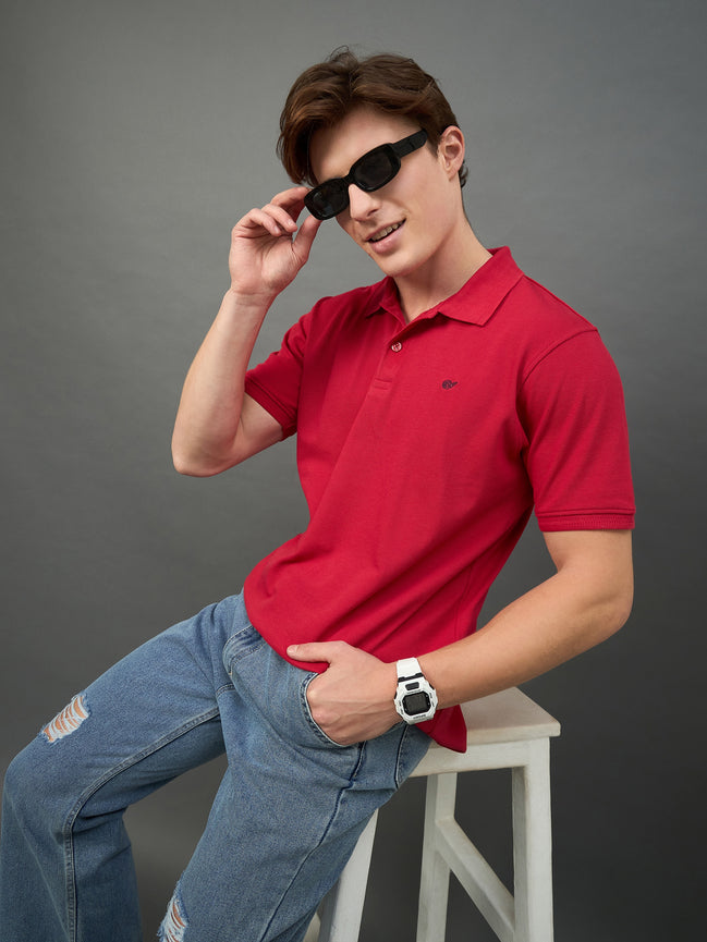 Red Solid T-Shirt