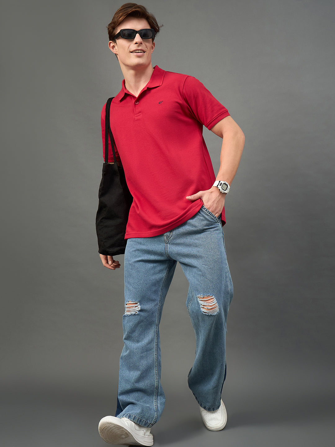 Red Solid T-Shirt