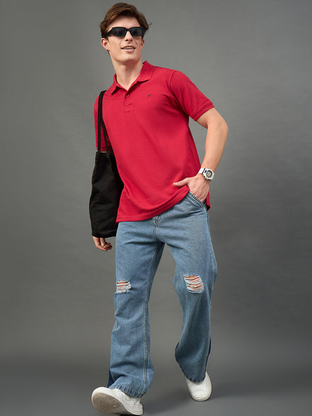 Red Solid T-Shirt