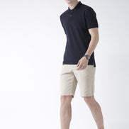 Navy Blue Solid T-Shirt