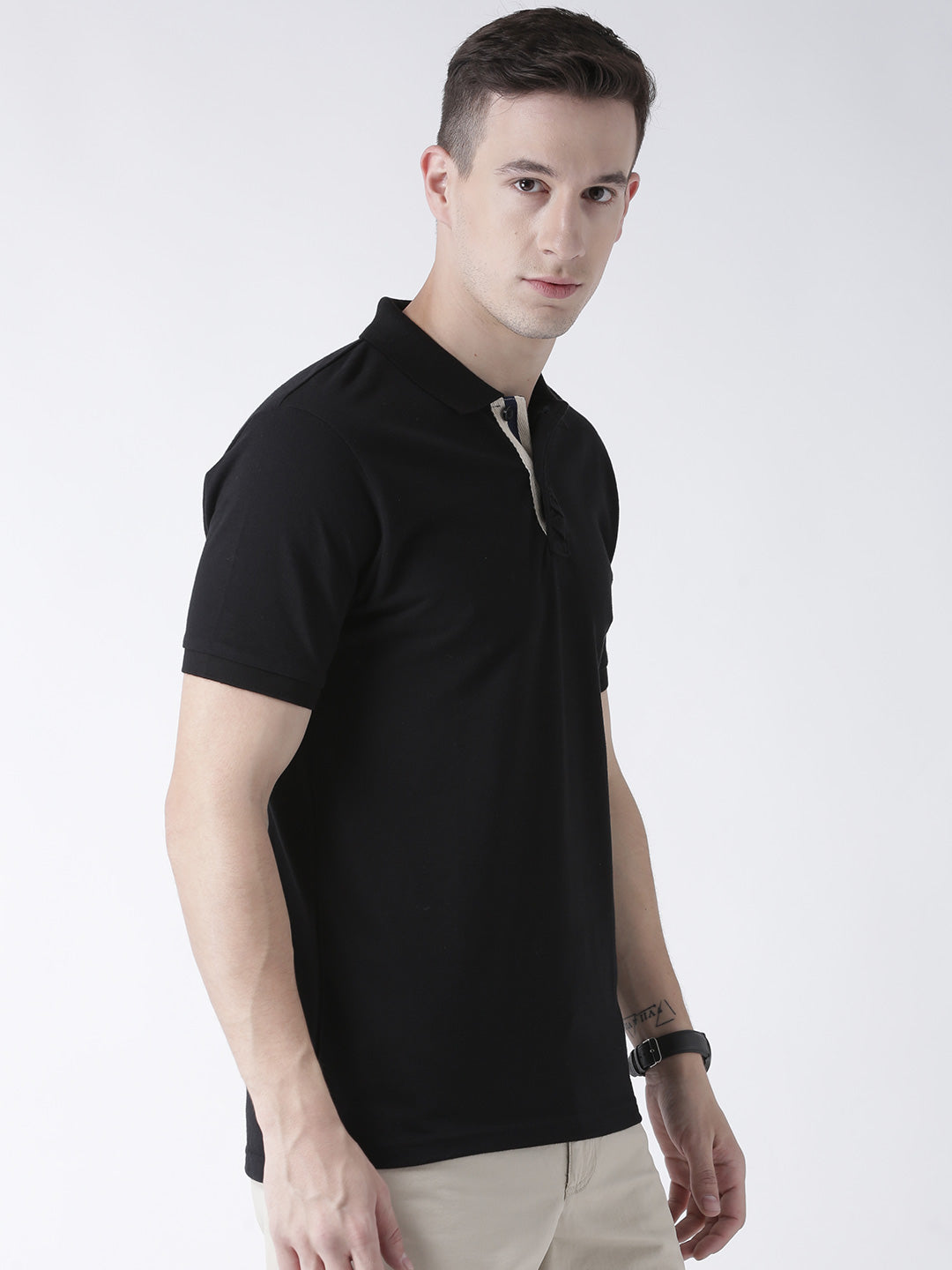 Black Solid T-Shirt