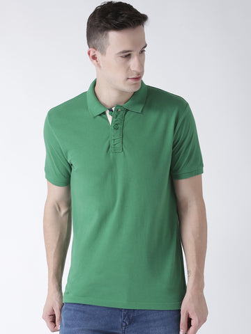 Green Solid T-Shirt