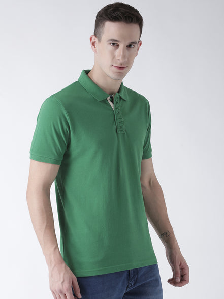 Green Solid T-Shirt