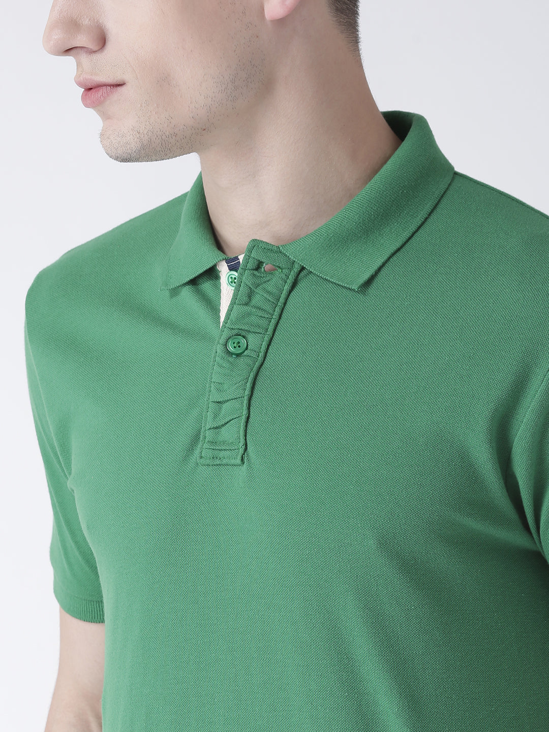 Green Solid T-Shirt