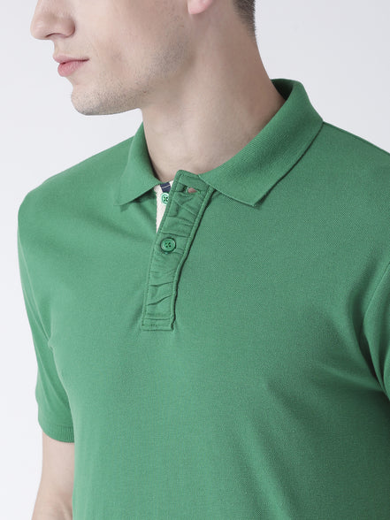 Green Solid T-Shirt
