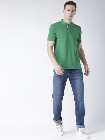 Green Solid T-Shirt