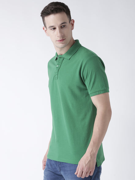 Green Solid T-Shirt