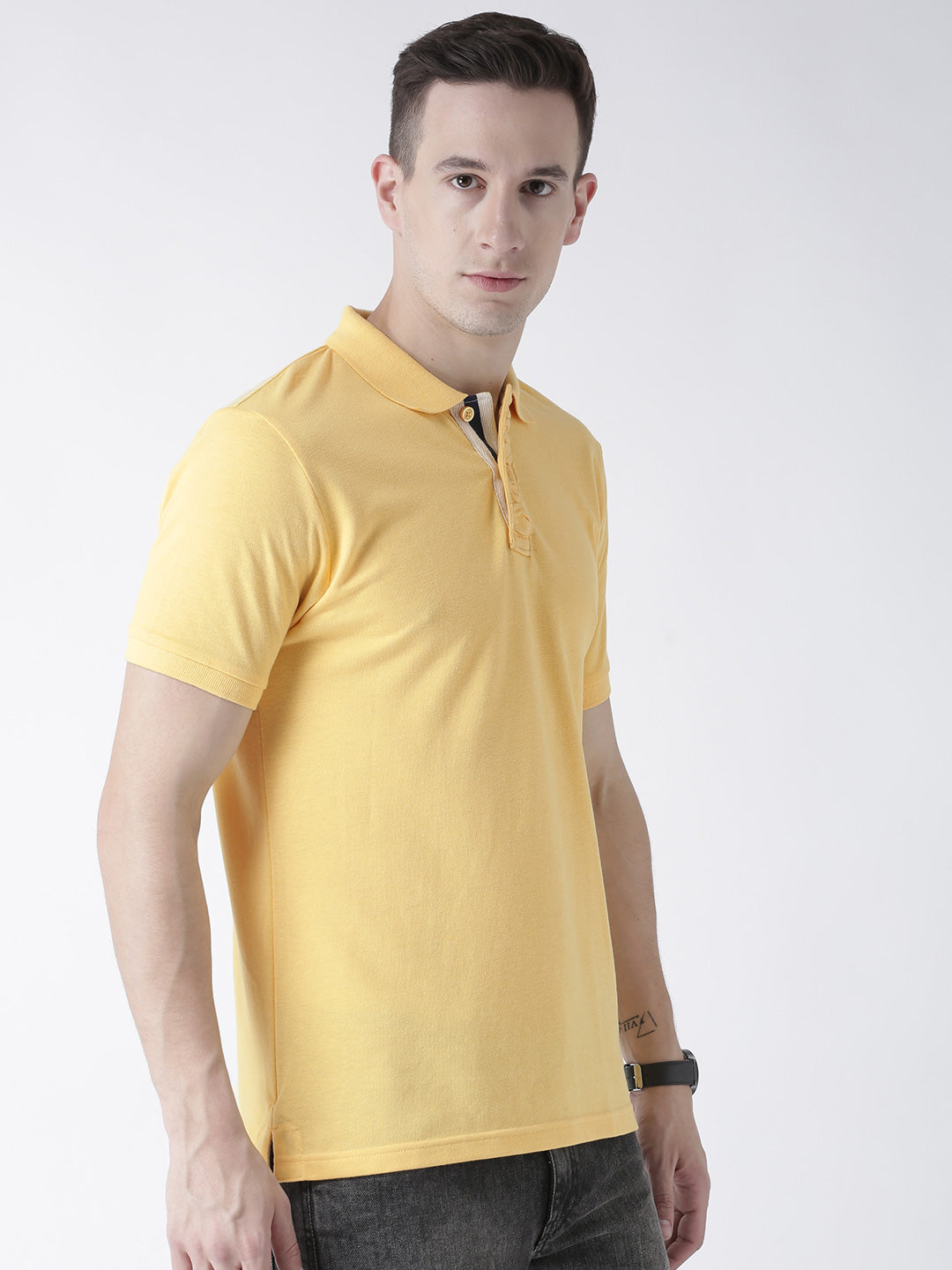 Yellow Solid T-Shirt