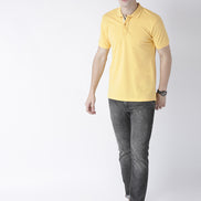 Yellow Solid T-Shirt