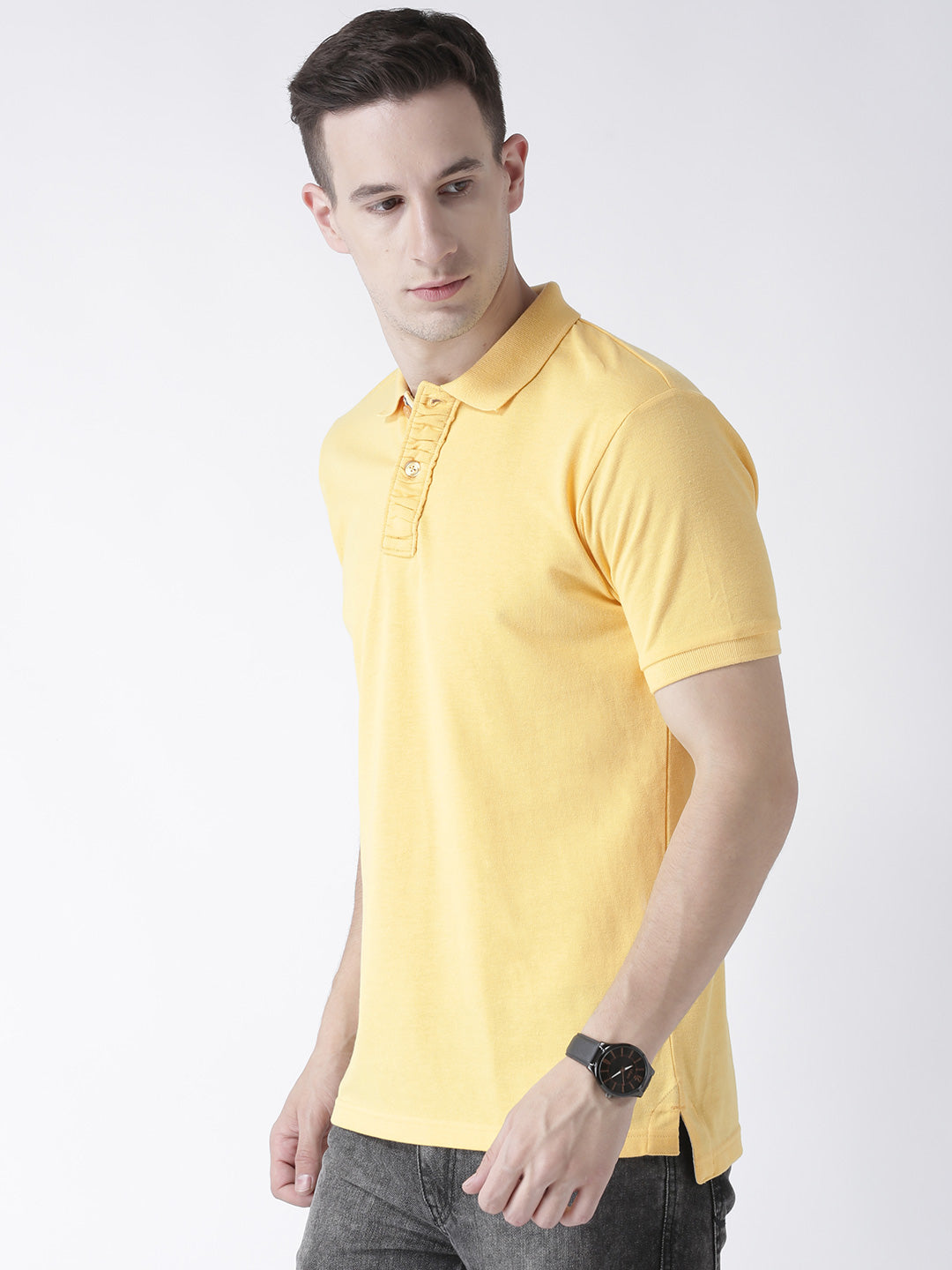 Yellow Solid T-Shirt