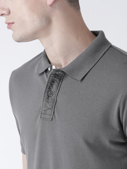 Grey Solid T-Shirt