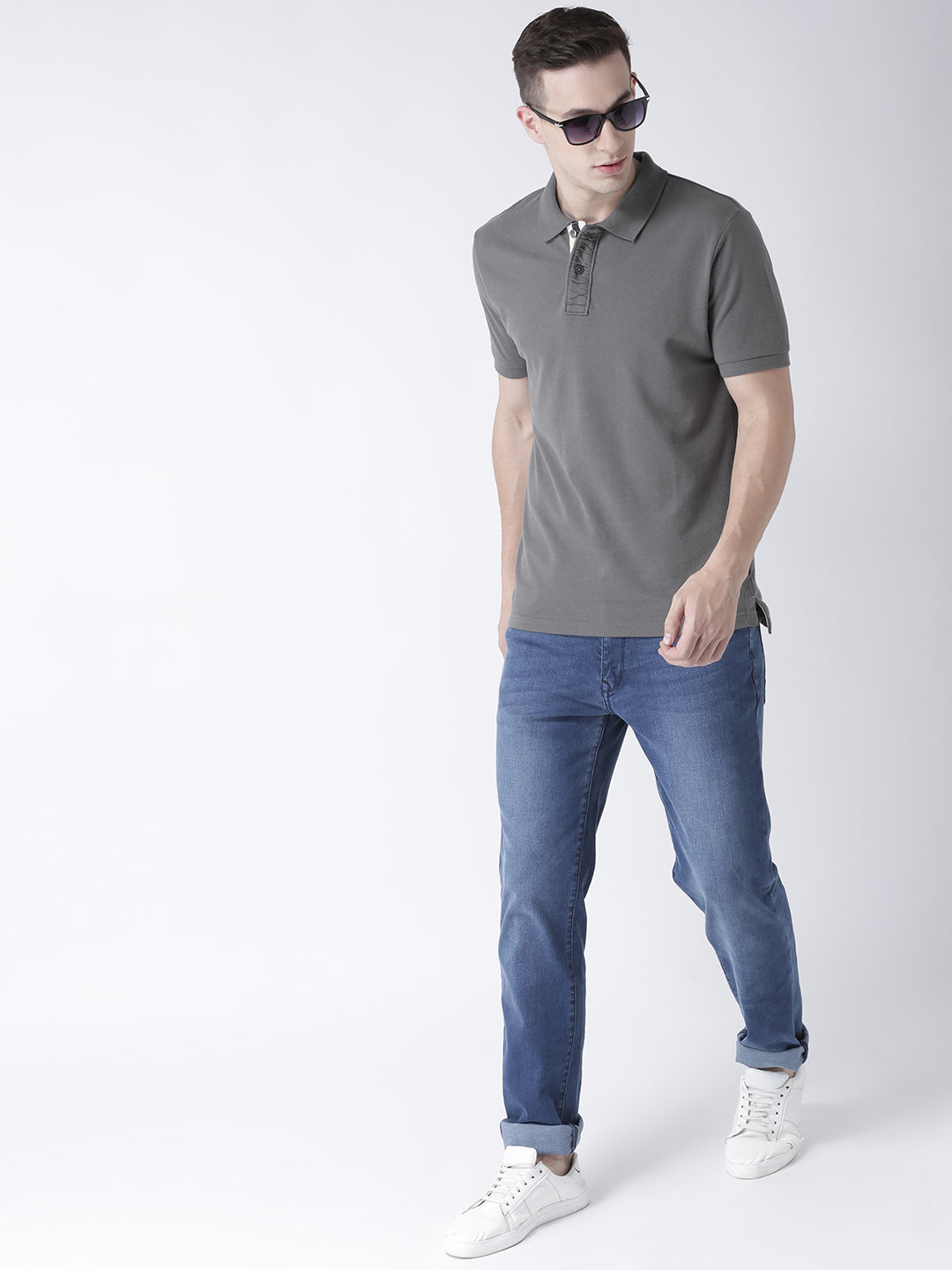 Grey Solid T-Shirt