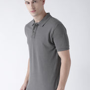 Grey Solid T-Shirt