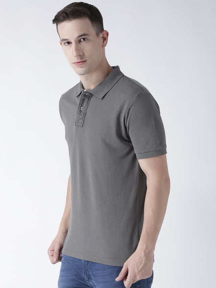 Grey Solid T-Shirt