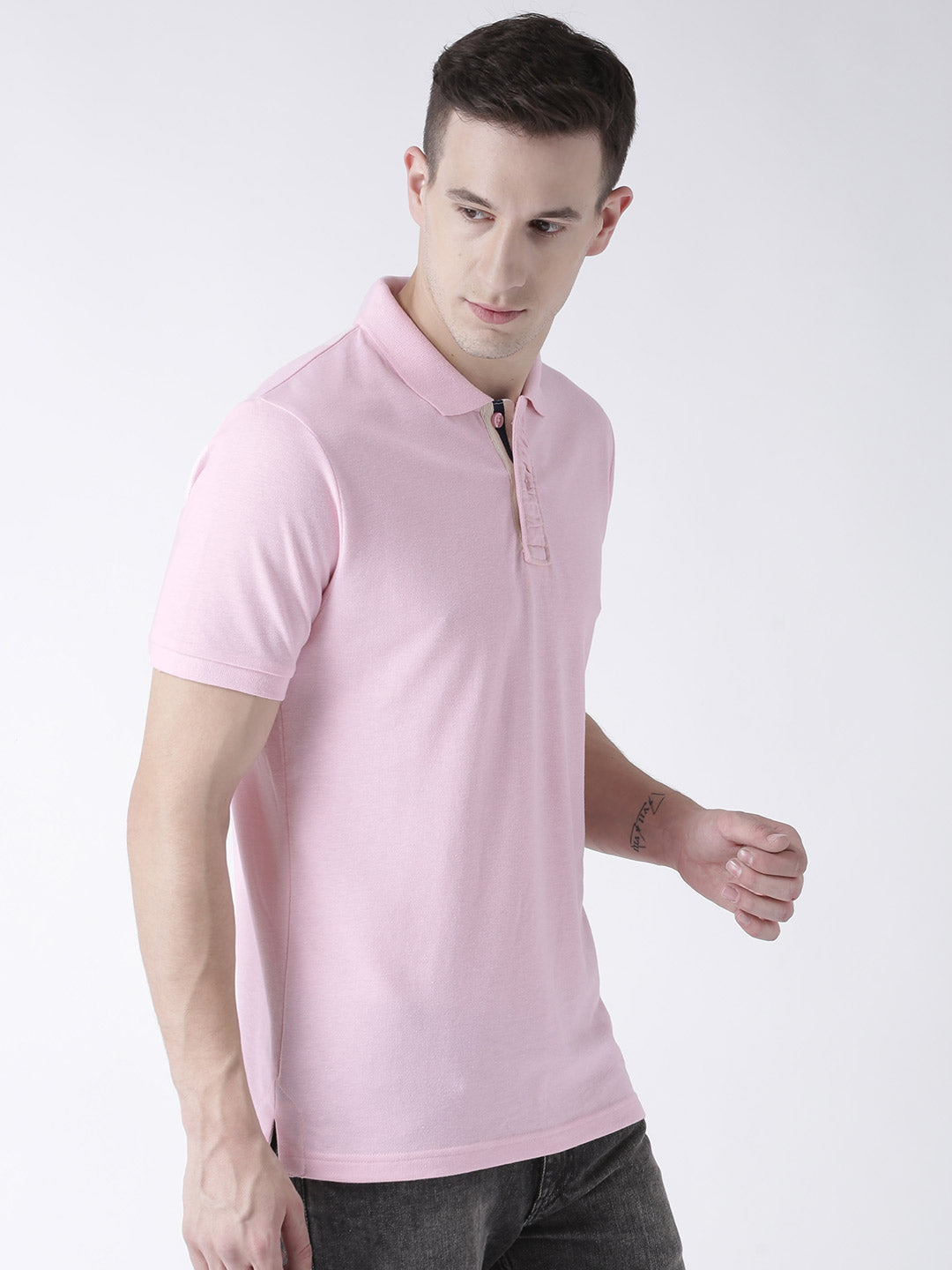 Pink Solid T-Shirt