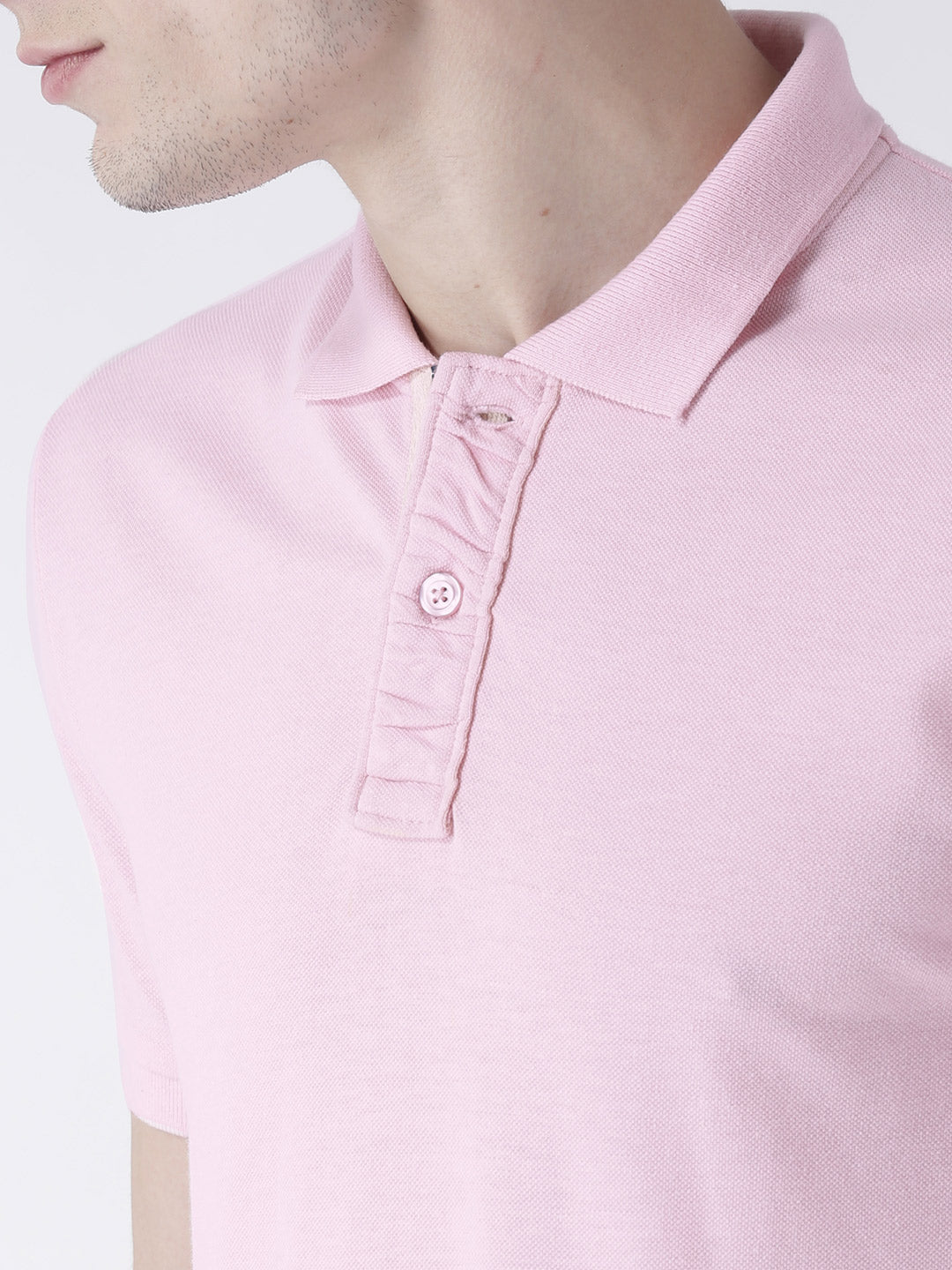 Pink Solid T-Shirt