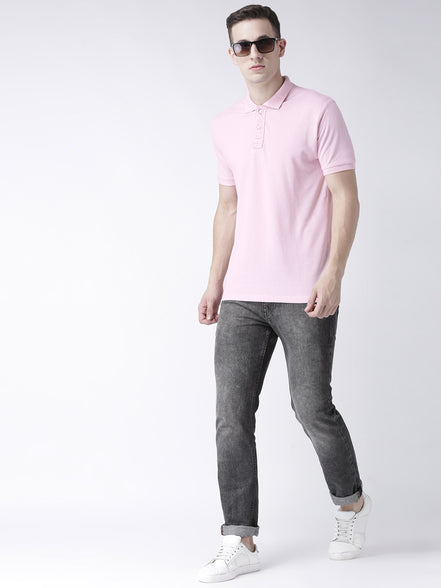 Pink Solid T-Shirt