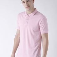 Pink Solid T-Shirt