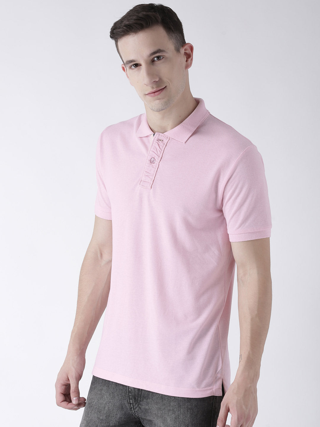Pink Solid T-Shirt