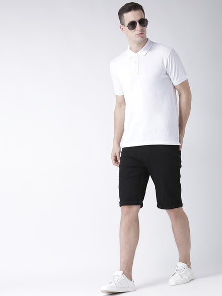 White Solid T-Shirt