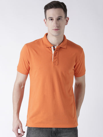 Orange Solid T-Shirt