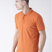 Orange Solid T-Shirt