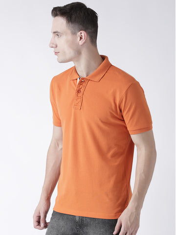 Orange Solid T-Shirt