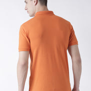 Orange Solid T-Shirt