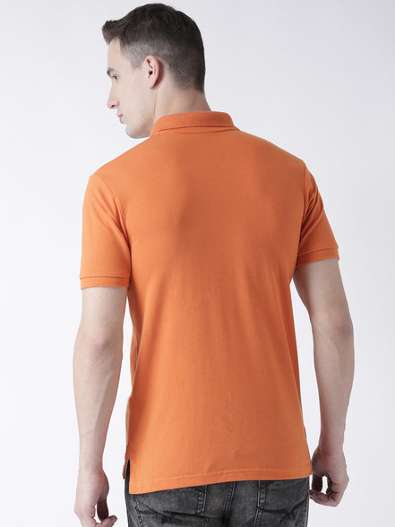Orange Solid T-Shirt