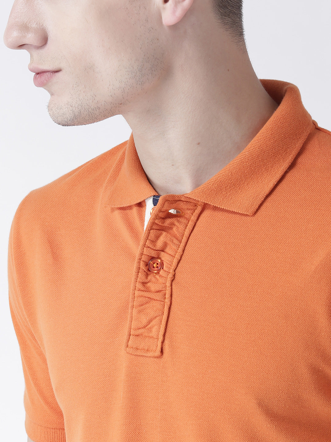 Orange Solid T-Shirt