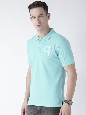 Blue Solid T-Shirt