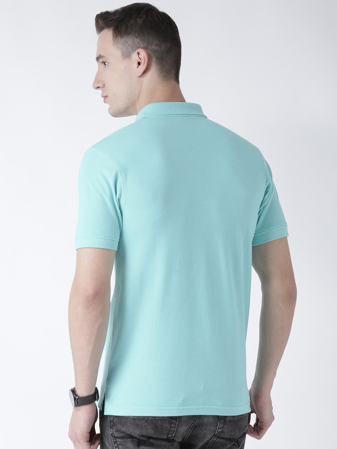 Blue Solid T-Shirt