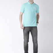 Blue Solid T-Shirt
