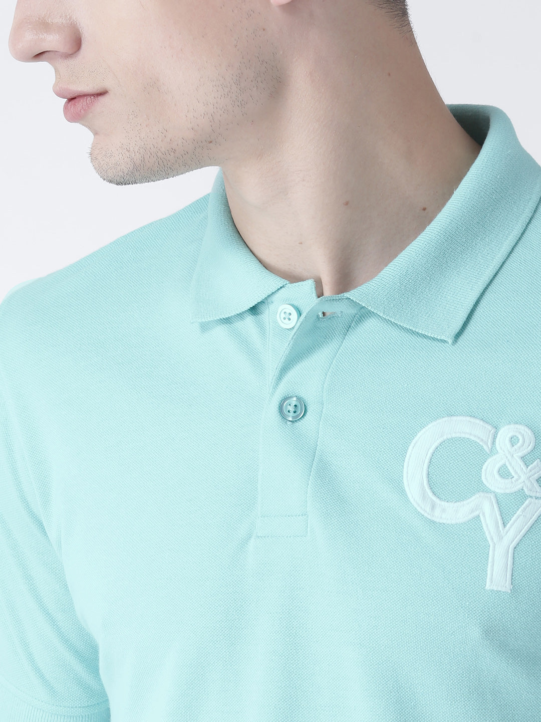 Blue Solid T-Shirt