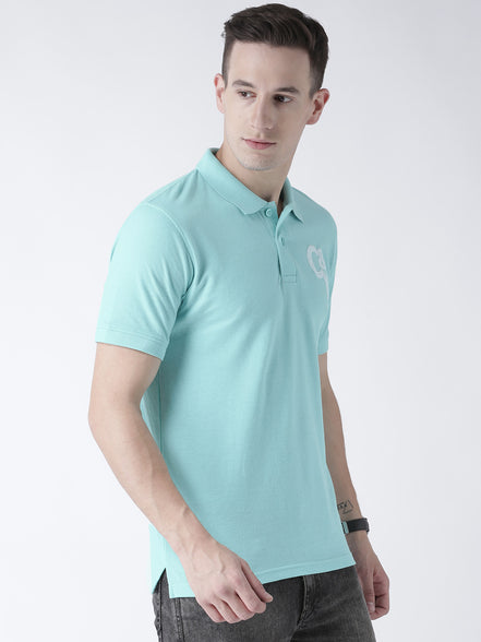 Blue Solid T-Shirt