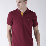Maroon Solid T-Shirt