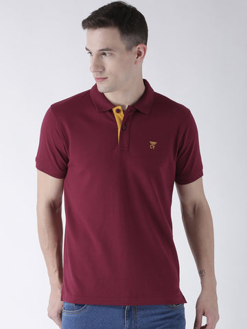 Maroon Solid T-Shirt