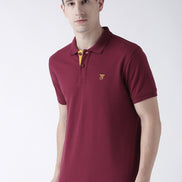 Maroon Solid T-Shirt
