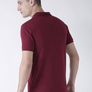 Maroon Solid T-Shirt