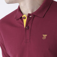 Maroon Solid T-Shirt