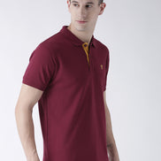 Maroon Solid T-Shirt