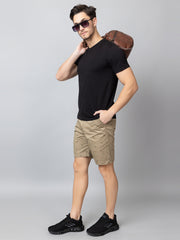 Khaki Printed Woven Short