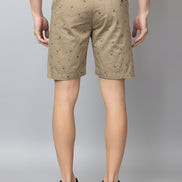 Khaki Printed Woven Short
