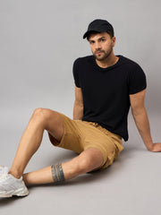 Brown Solid Short