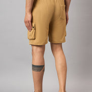 Brown Solid Short