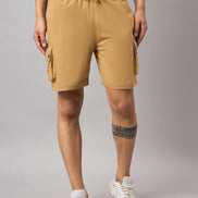 Brown Solid Short