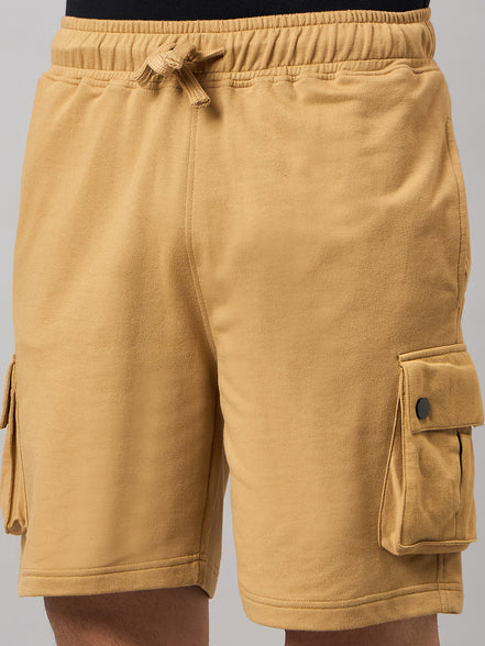 Brown Solid Short