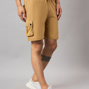 Brown Solid Short