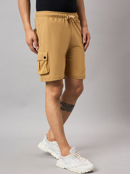 Brown Solid Short