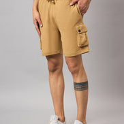 Brown Solid Short
